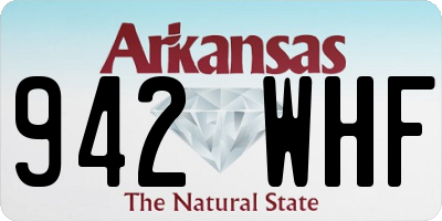 AR license plate 942WHF