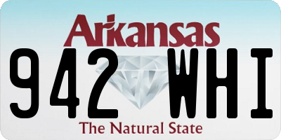 AR license plate 942WHI