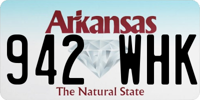 AR license plate 942WHK