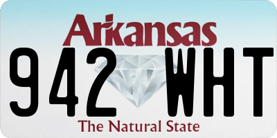 AR license plate 942WHT