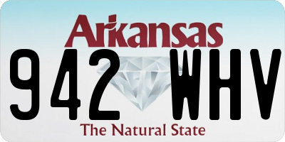 AR license plate 942WHV