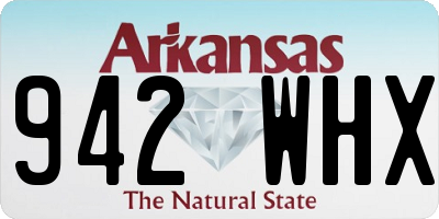 AR license plate 942WHX