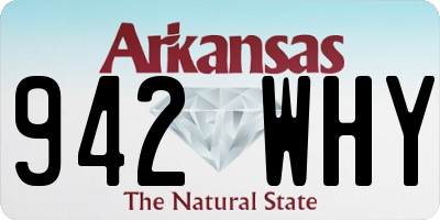 AR license plate 942WHY