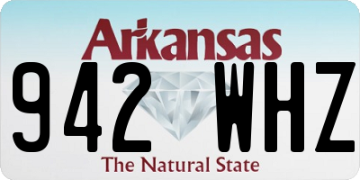 AR license plate 942WHZ