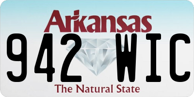 AR license plate 942WIC