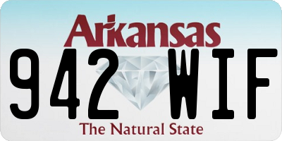 AR license plate 942WIF