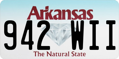 AR license plate 942WII
