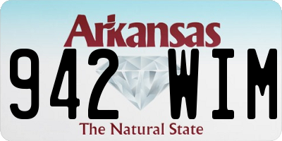 AR license plate 942WIM