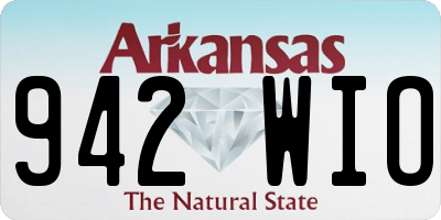 AR license plate 942WIO