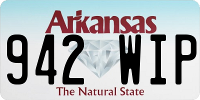AR license plate 942WIP