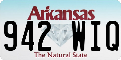 AR license plate 942WIQ