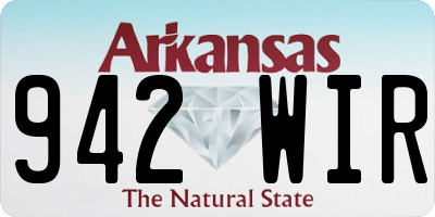 AR license plate 942WIR