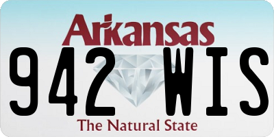 AR license plate 942WIS