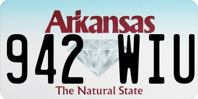 AR license plate 942WIU