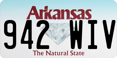 AR license plate 942WIV