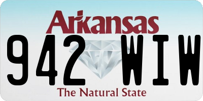 AR license plate 942WIW