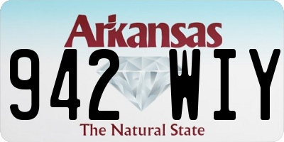 AR license plate 942WIY