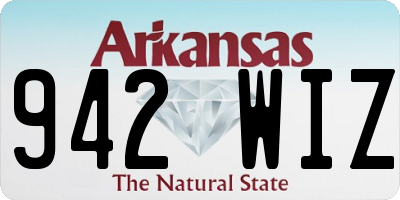 AR license plate 942WIZ