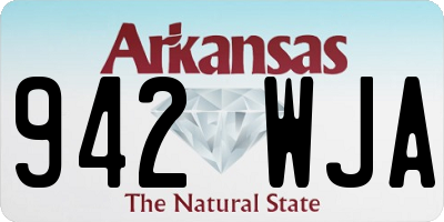 AR license plate 942WJA