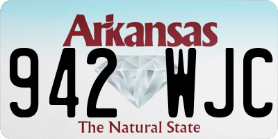 AR license plate 942WJC