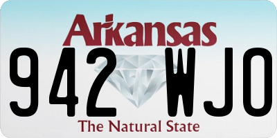 AR license plate 942WJO