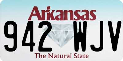 AR license plate 942WJV