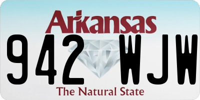 AR license plate 942WJW