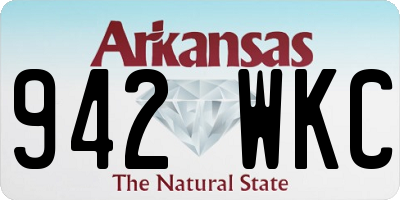 AR license plate 942WKC