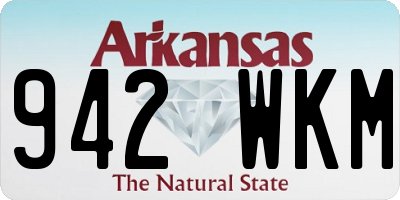 AR license plate 942WKM