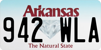 AR license plate 942WLA