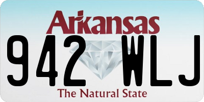AR license plate 942WLJ