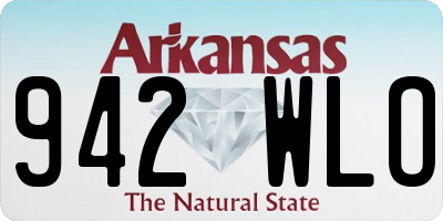 AR license plate 942WLO