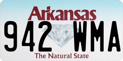 AR license plate 942WMA
