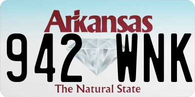 AR license plate 942WNK