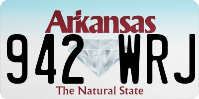 AR license plate 942WRJ
