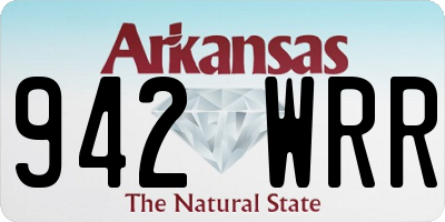 AR license plate 942WRR