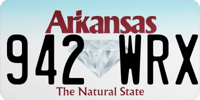 AR license plate 942WRX