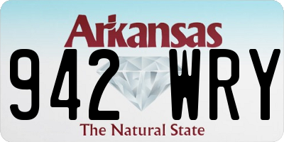 AR license plate 942WRY