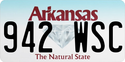 AR license plate 942WSC
