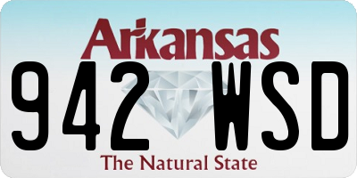 AR license plate 942WSD