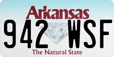 AR license plate 942WSF