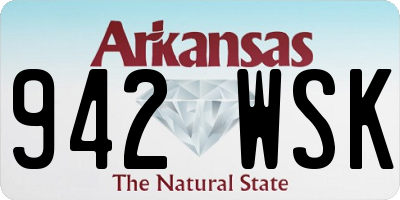 AR license plate 942WSK