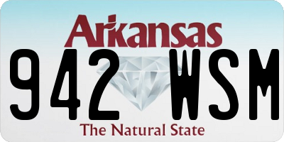 AR license plate 942WSM