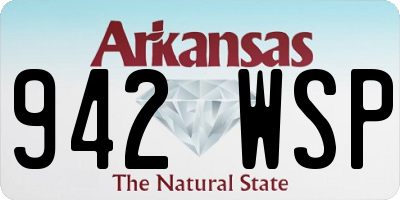 AR license plate 942WSP