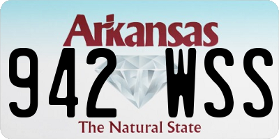 AR license plate 942WSS