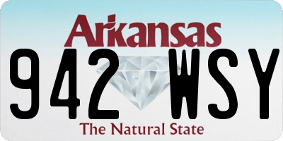 AR license plate 942WSY