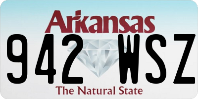 AR license plate 942WSZ