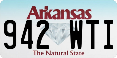 AR license plate 942WTI
