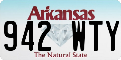 AR license plate 942WTY