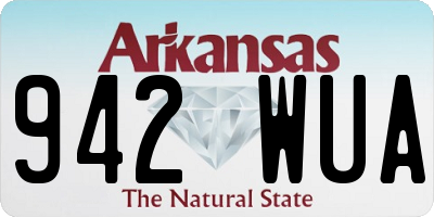 AR license plate 942WUA